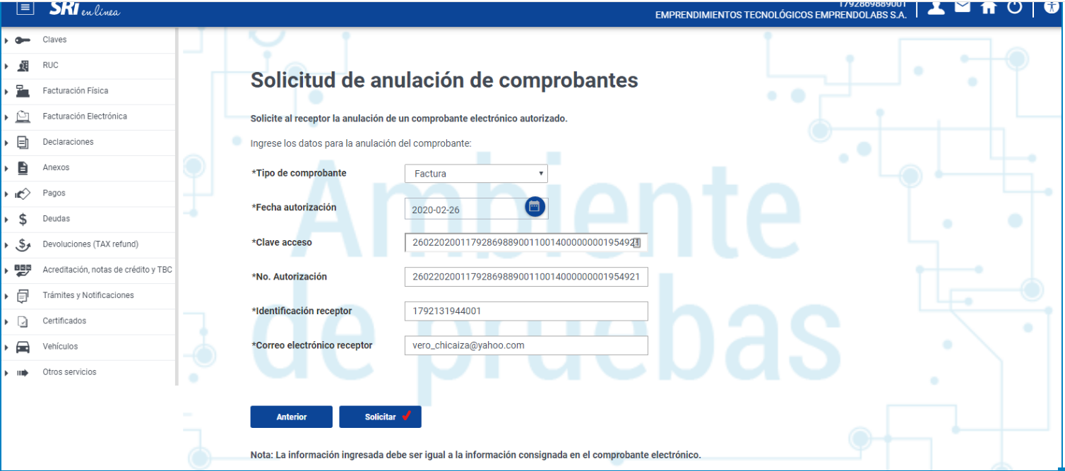 Guia Para Anular Documentos Electrónicos Que Han Sido Enviados Y Autorizados Por El Sri Em 6051